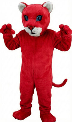 Leopard Cub Mascot (Thermolite) - Short fur / Red mascot costume