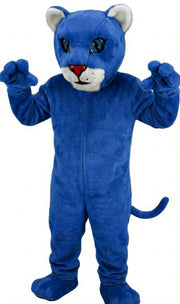 Leopard Cub Mascot (Thermolite) - Short fur / Royal blue mascot costume