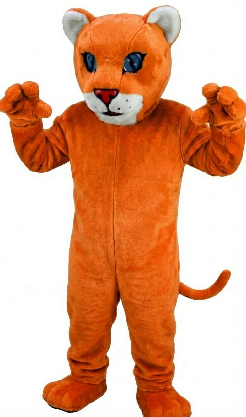 Leopard Cub Mascot (Thermolite) - Short fur / Tiger Orange mascot costume