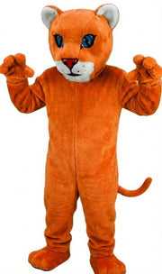 Leopard Cub Mascot (Thermolite) - Short fur / Tiger Orange mascot costume