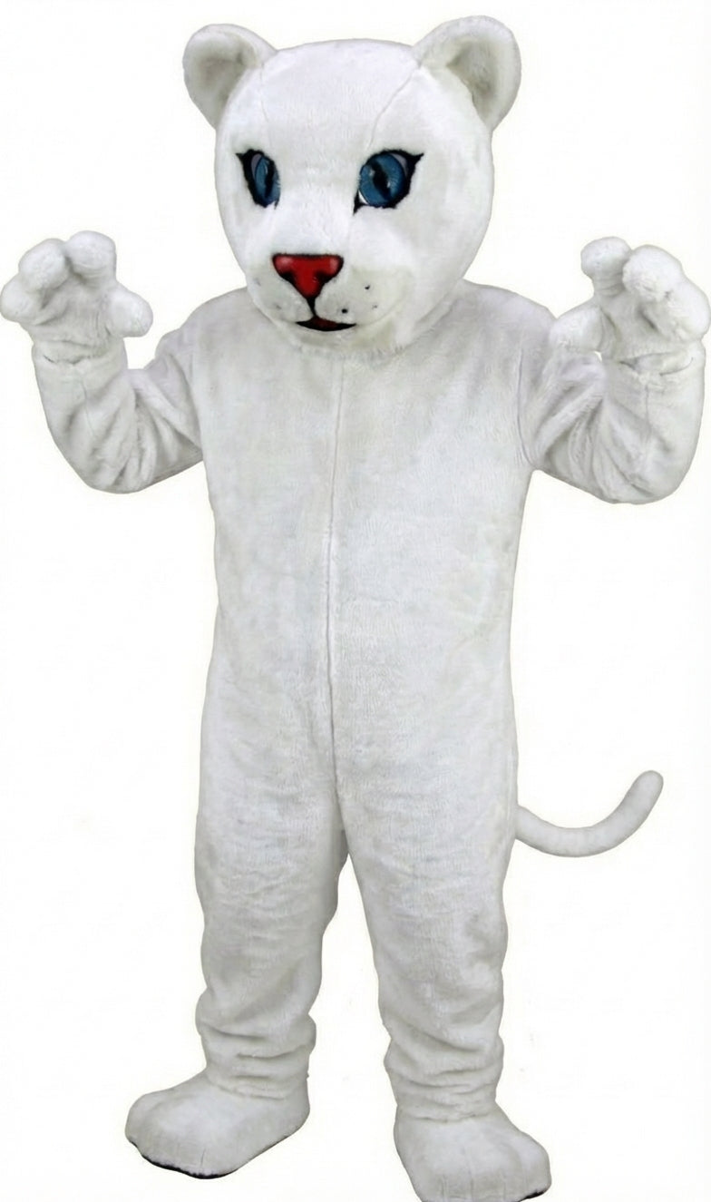 Leopard Cub Mascot (Thermolite) - Short fur / White mascot costume