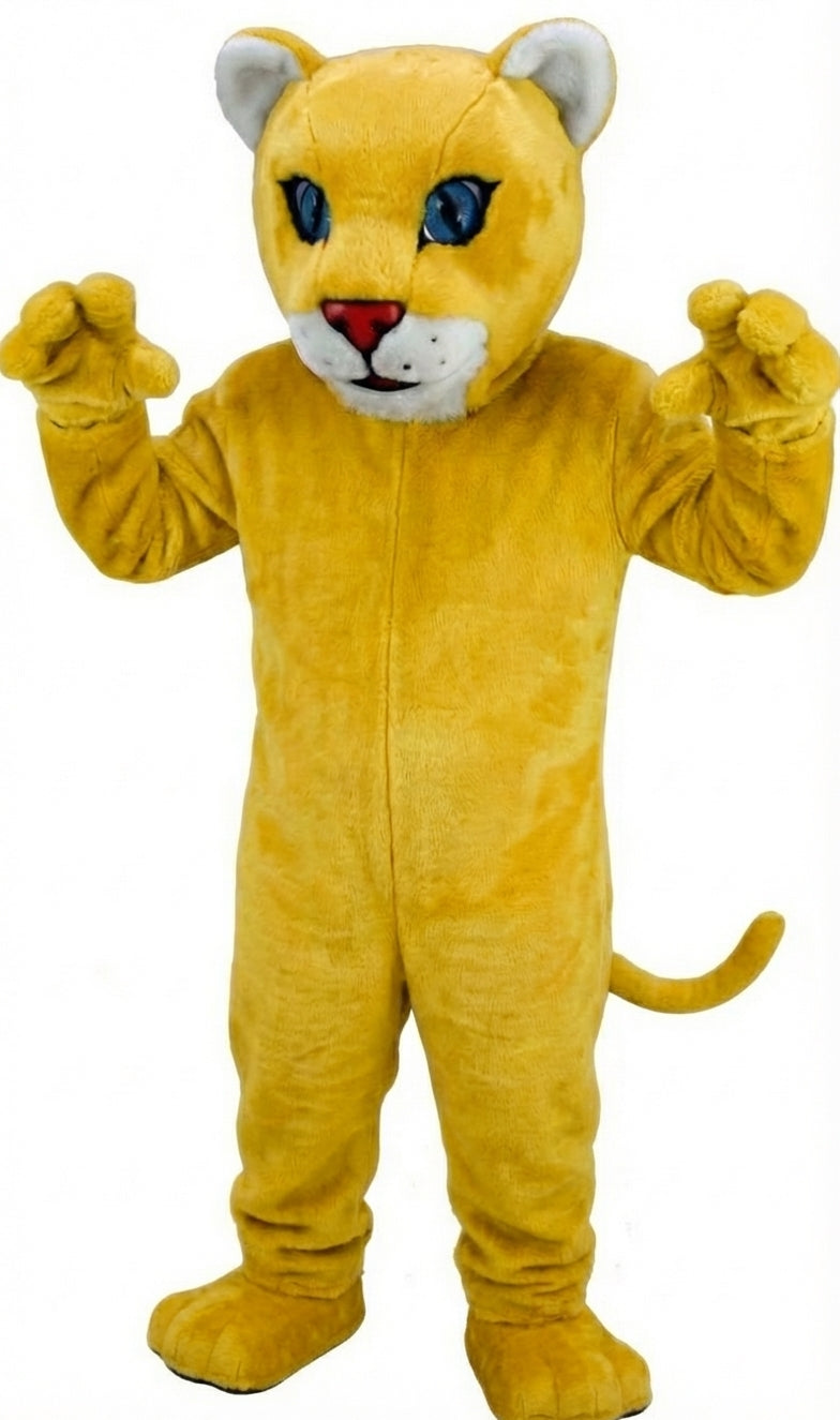 Leopard Cub Mascot (Thermolite) - Short fur / Yellow mascot costume