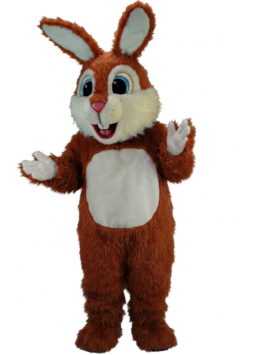 Light Blue Rabbit Mascot (Thermolite) - Long fur / Rust mascot costume