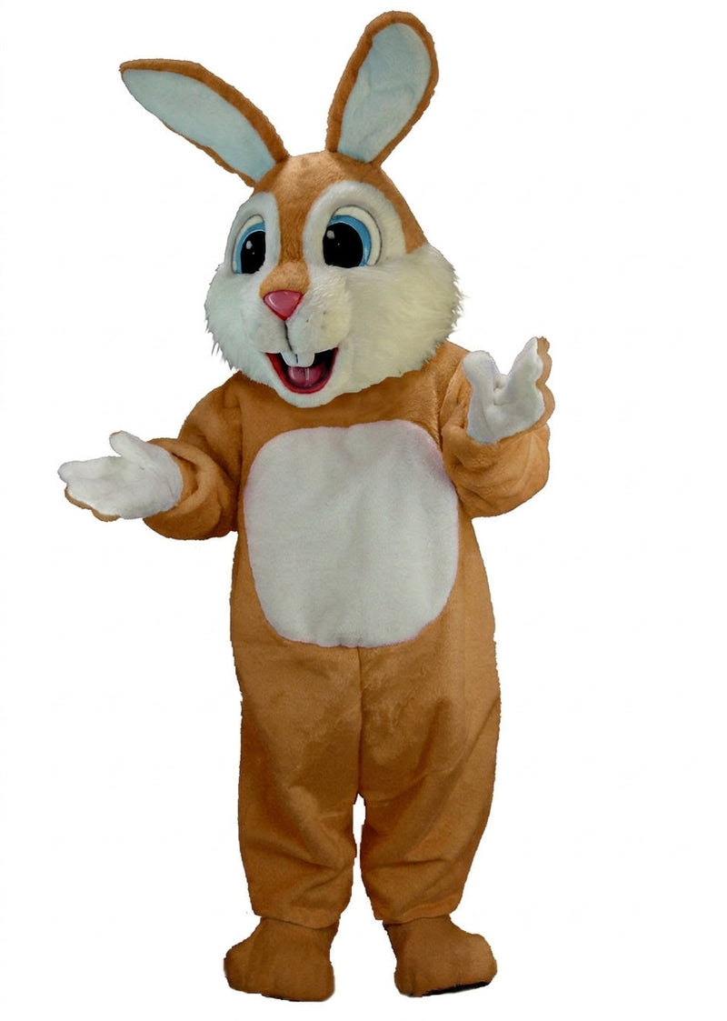 Light Blue Rabbit Mascot (Thermolite) - Medium fur / Brown mascot costume