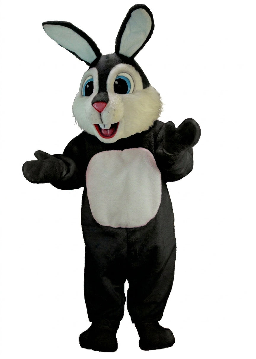 Light Blue Rabbit Mascot (Thermolite) - Short fur / Black mascot costume