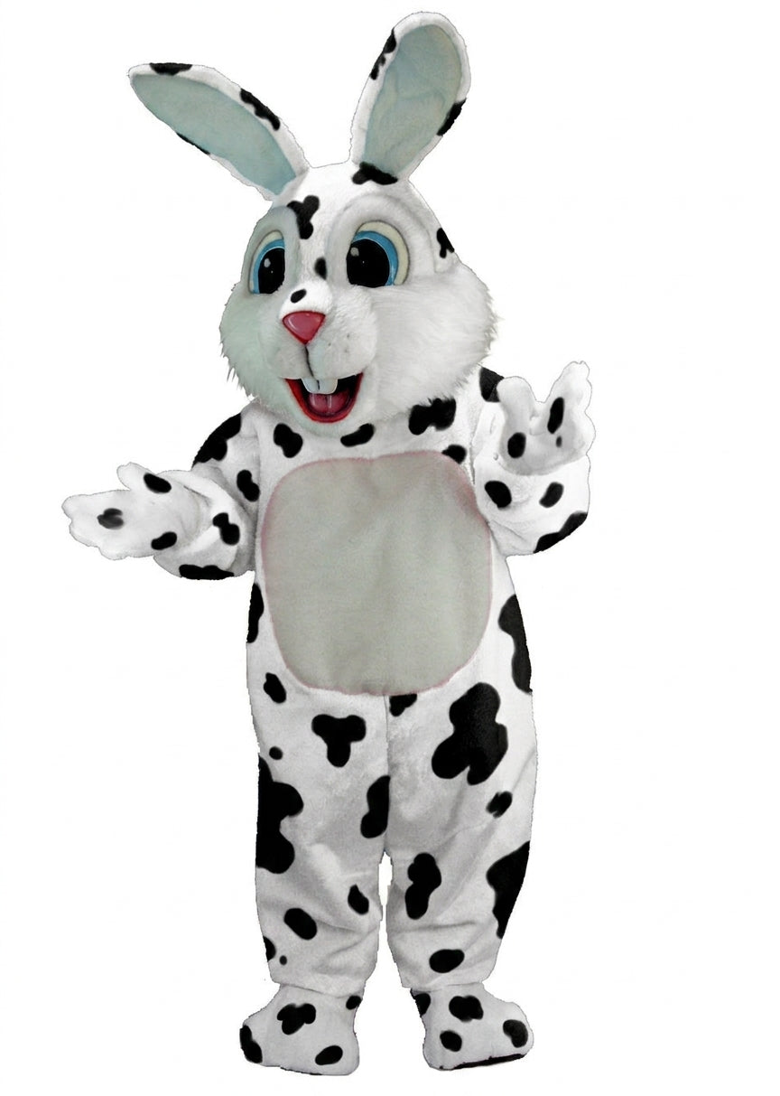 Light Blue Rabbit Mascot (Thermolite) - Short fur / Dalmatian mascot costume