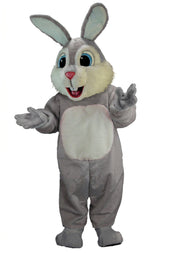 Light Blue Rabbit Mascot (Thermolite) - Short fur / Grey mascot costume