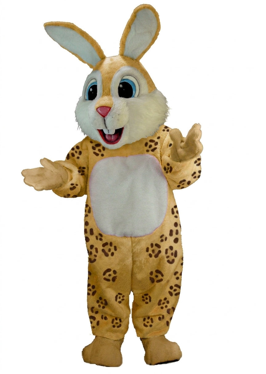 Light Blue Rabbit Mascot (Thermolite) - Short fur / Leopard mascot costume