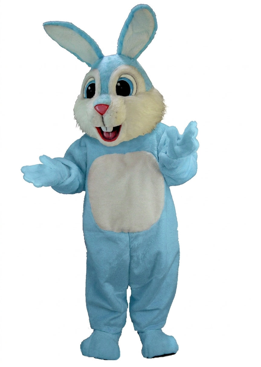 Light Blue Rabbit Mascot (Thermolite) - Short fur / Light blue mascot costume
