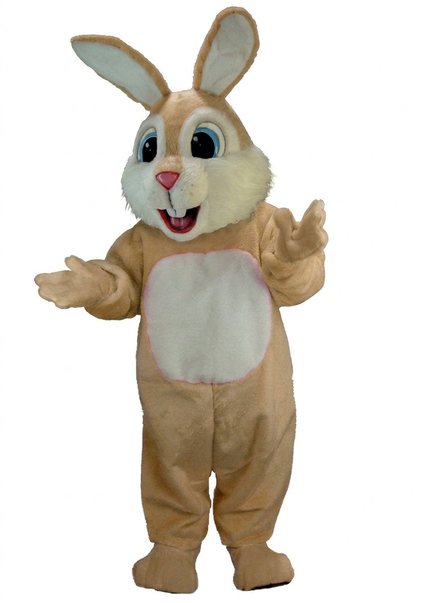 Light Blue Rabbit Mascot (Thermolite) - Short fur / Light Brown mascot costume