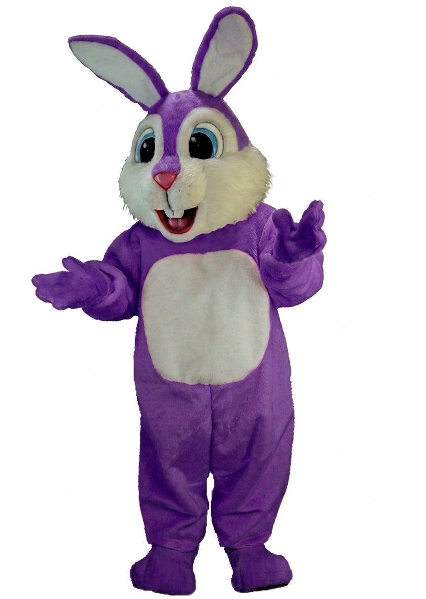 Light Blue Rabbit Mascot (Thermolite) - Short fur / Purple mascot costume