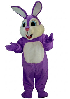 Light Blue Rabbit Mascot (Thermolite) - Short fur / Purple mascot costume
