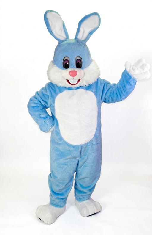 Light Blue Toon Bunny Mascot Costume (Thermolite) - professional mascot costume from The Mascot Store