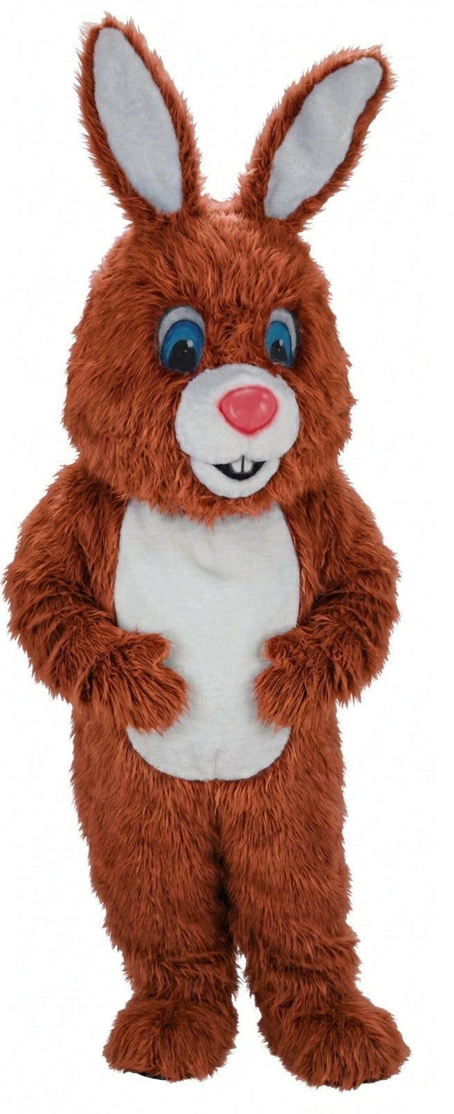 Light Grey Rabbit Mascot (Thermolite) - Long fur / Rust mascot costume