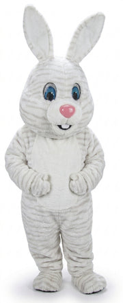 Light Grey Rabbit Mascot (Thermolite) - Short fur / Albino Tiger mascot costume