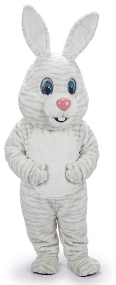 Light Grey Rabbit Mascot (Thermolite) - Short fur / Albino Tiger mascot costume