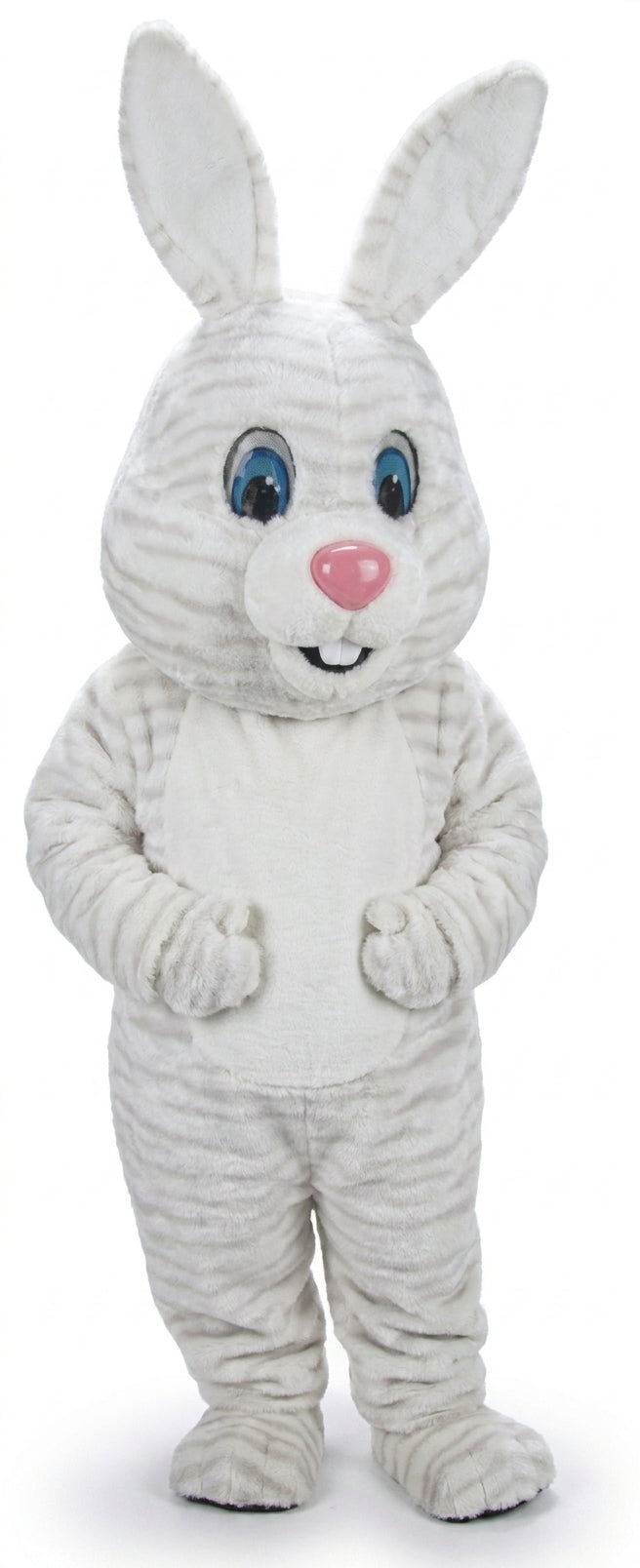Light Grey Rabbit Mascot (Thermolite) - Short fur / Albino Tiger mascot costume