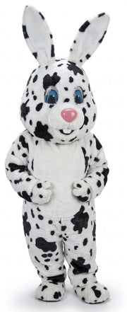 Light Grey Rabbit Mascot (Thermolite) - Short fur / Dalmatian mascot costume