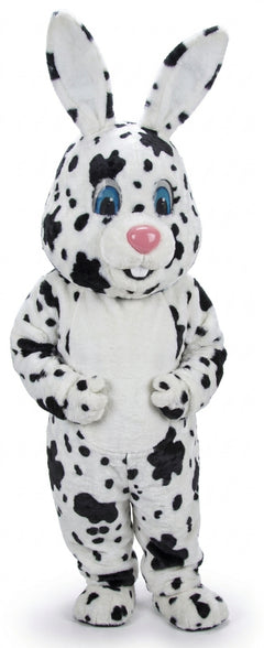 Light Grey Rabbit Mascot (Thermolite) - Short fur / Dalmatian mascot costume