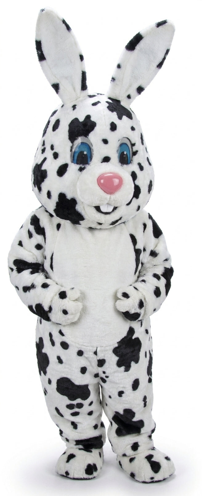 Light Grey Rabbit Mascot (Thermolite) - Short fur / Dalmatian mascot costume