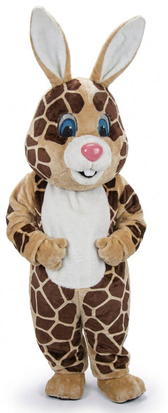 Light Grey Rabbit Mascot (Thermolite) - Short fur / Giraffe mascot costume