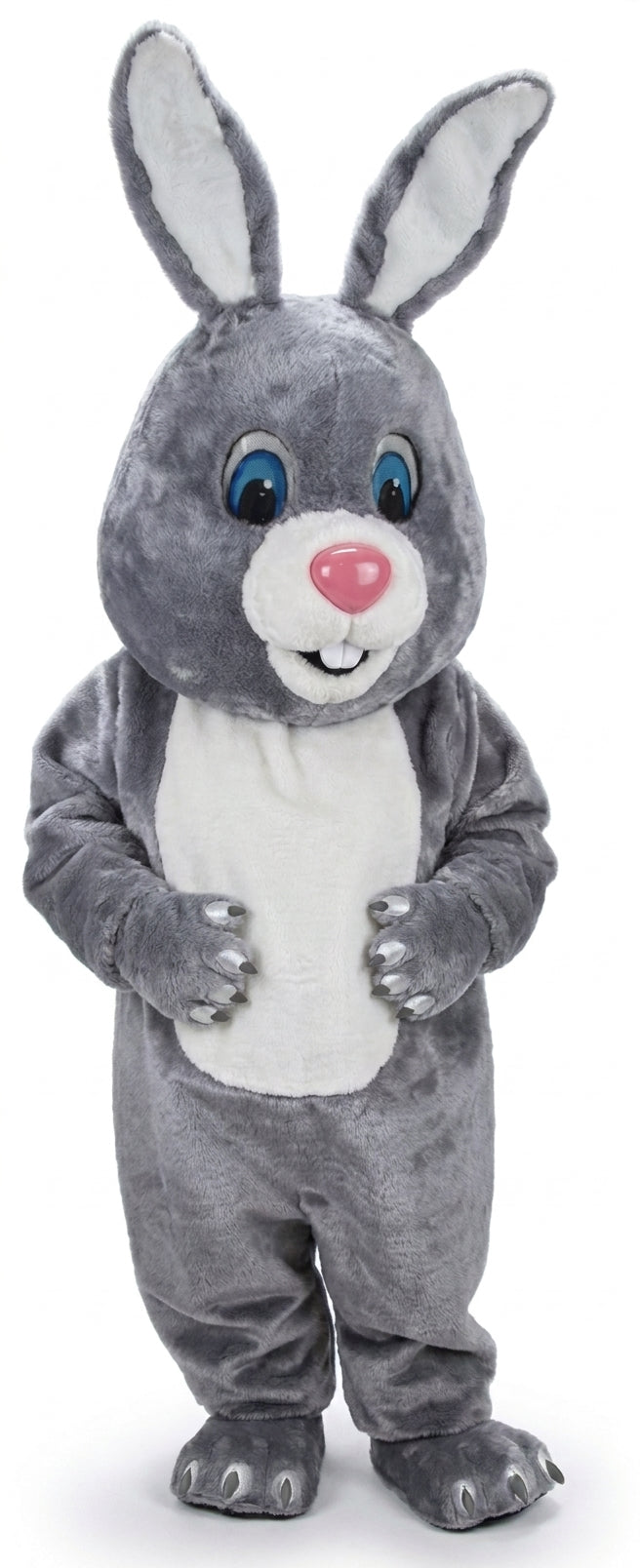 Light Grey Rabbit Mascot (Thermolite) - Short fur / Grey mascot costume