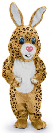 Light Grey Rabbit Mascot (Thermolite) - Short fur / Leopard mascot costume