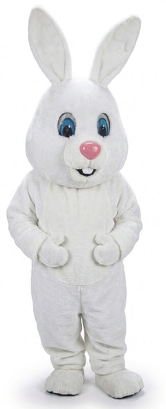 Light Grey Rabbit Mascot (Thermolite) - Short fur / White mascot costume