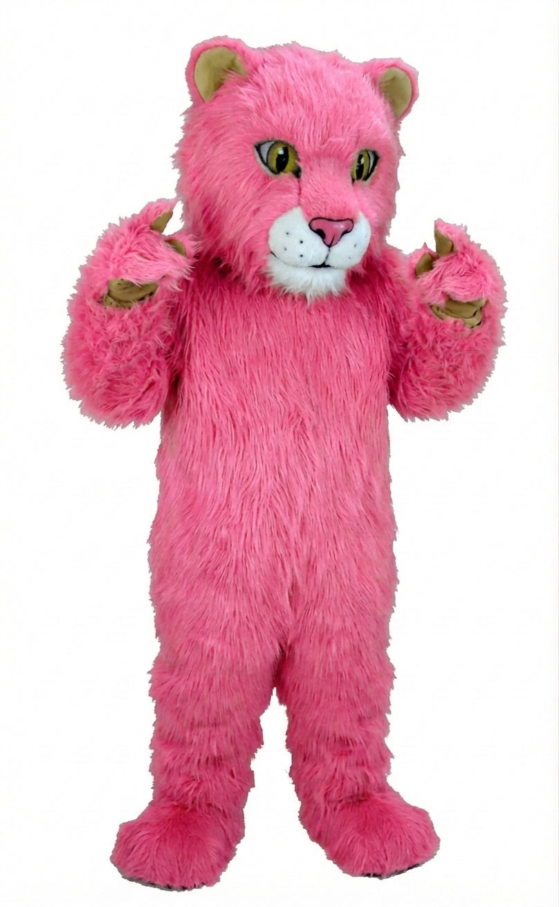 Lion Cub Mascot (Thermolite) - Long fur / Bright Pink mascot costume