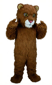 Lion Cub Mascot (Thermolite) - Long fur / Dark Brown mascot costume