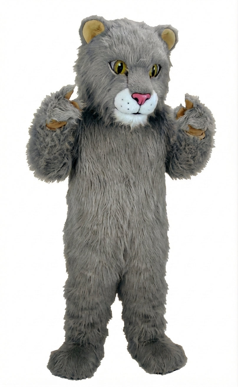 Lion Cub Mascot (Thermolite) - Long fur / Grey mascot costume