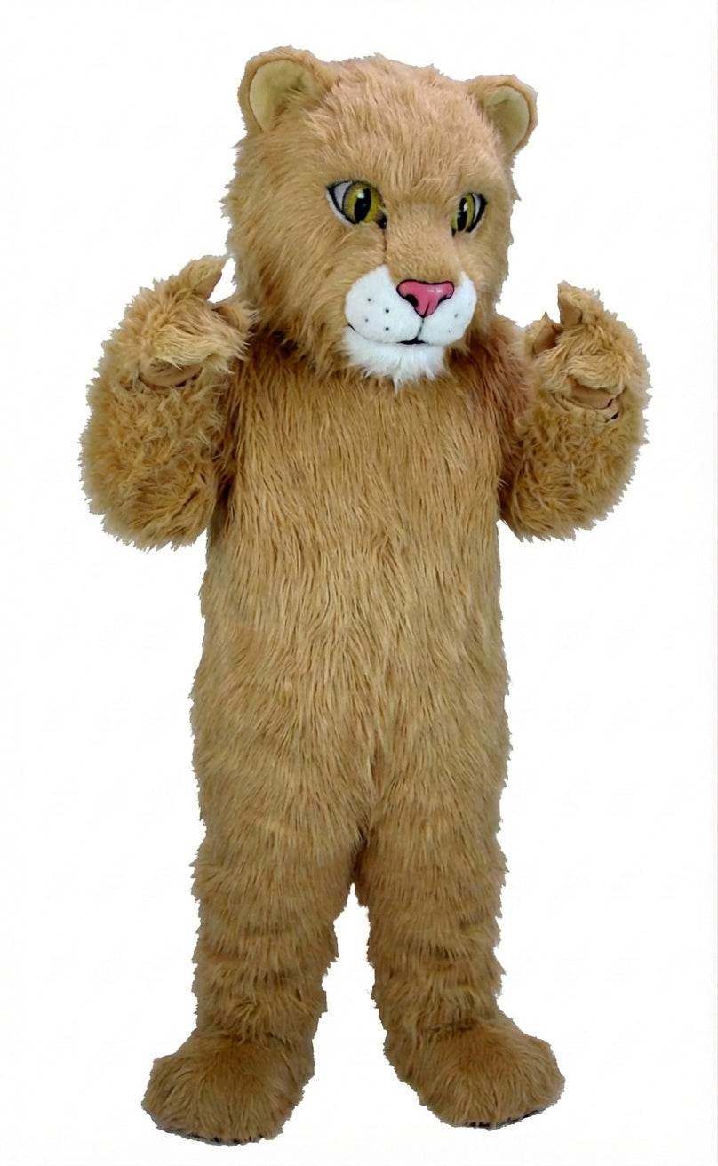 Lion Cub Mascot (Thermolite) - Long fur / Tan mascot costume