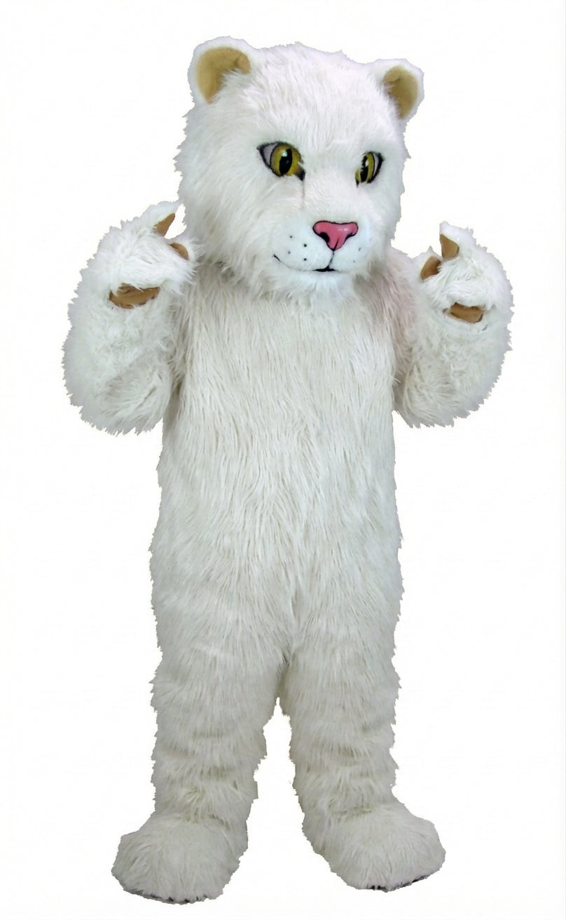 Lion Cub Mascot (Thermolite) - Long fur / White mascot costume