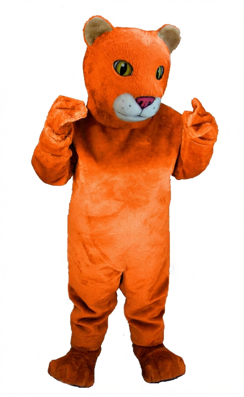 Lion Cub Mascot (Thermolite) - Short fur / Bright Orange mascot costume