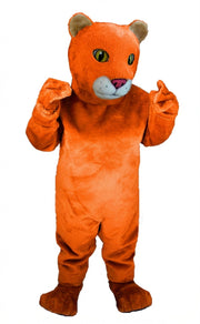 Lion Cub Mascot (Thermolite) - Short fur / Bright Orange mascot costume