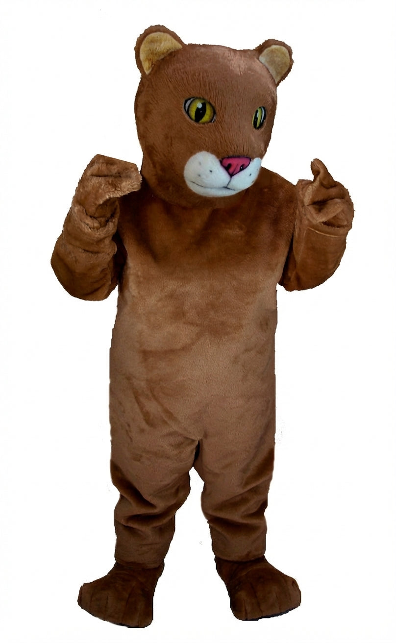 Lion Cub Mascot (Thermolite) - Short fur / Chocolate Brown mascot costume