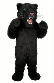 Lioness Mascot - Long fur / Black mascot costume