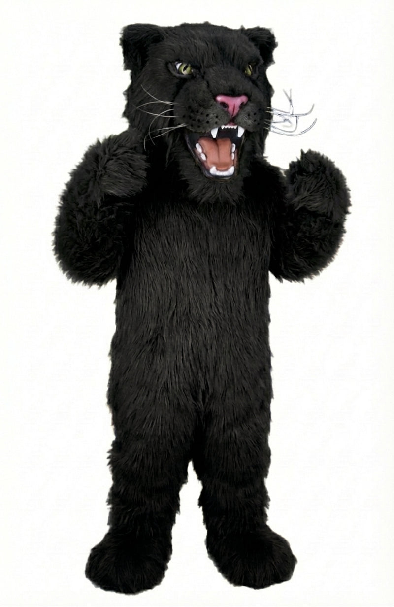 Lioness Mascot - Long fur / Black mascot costume