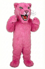 Lioness Mascot - Long fur / Bright Pink mascot costume