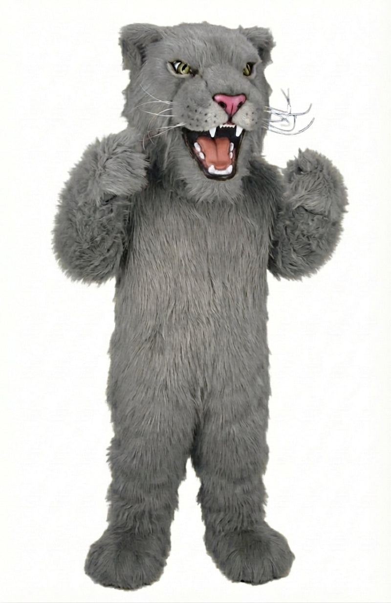 Lioness Mascot - Long fur / Grey mascot costume