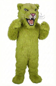 Lioness Mascot - Long fur / Lime mascot costume
