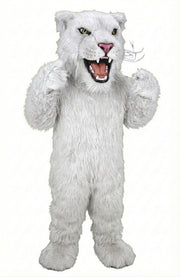 Lioness Mascot - Long fur / White mascot costume