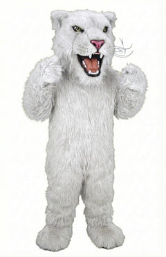 Lioness Mascot - Long fur / White mascot costume