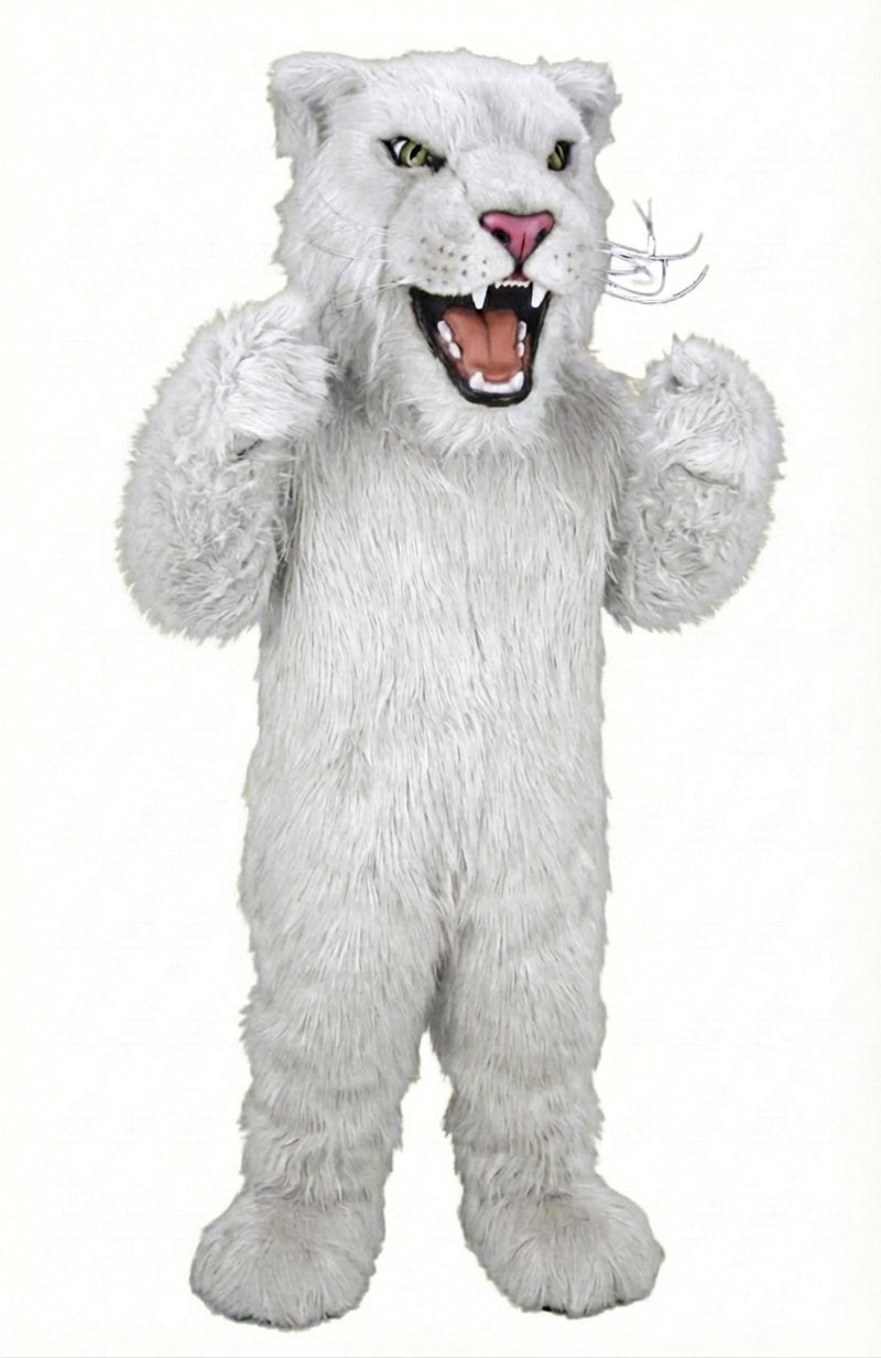Lioness Mascot - Long fur / White mascot costume