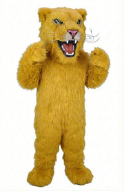 Lioness Mascot - Long fur / Yellow mascot costume