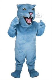 Lioness Mascot - Short fur / Light blue mascot costume