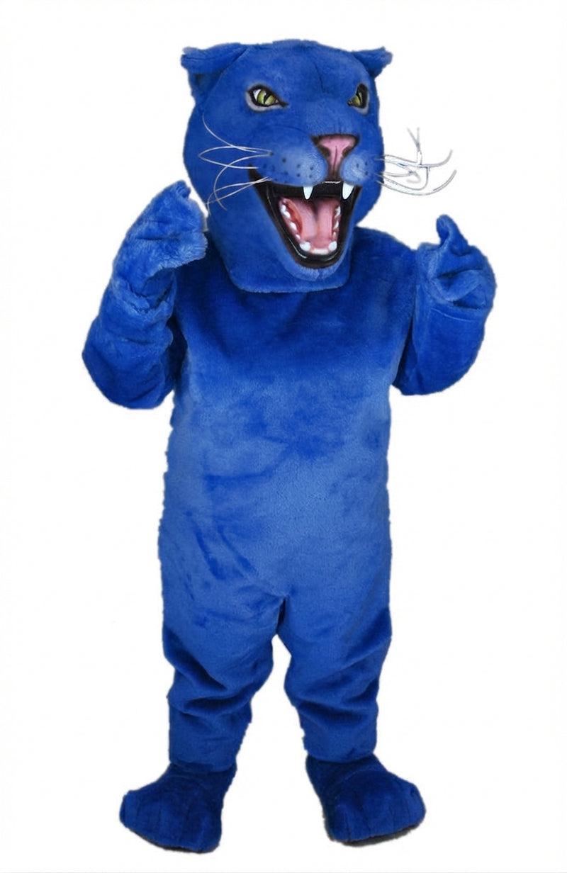 Lioness Mascot - Short fur / Royal blue mascot costume