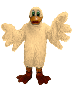 Lucky Duck Mascot - Long fur / Tan mascot costume