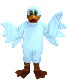 Lucky Duck Mascot - Short fur / Light blue mascot costume