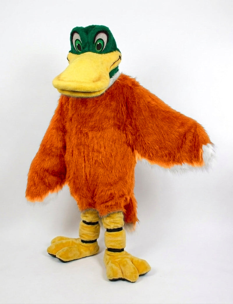 Mallard Mascot - long fur Bright Orange